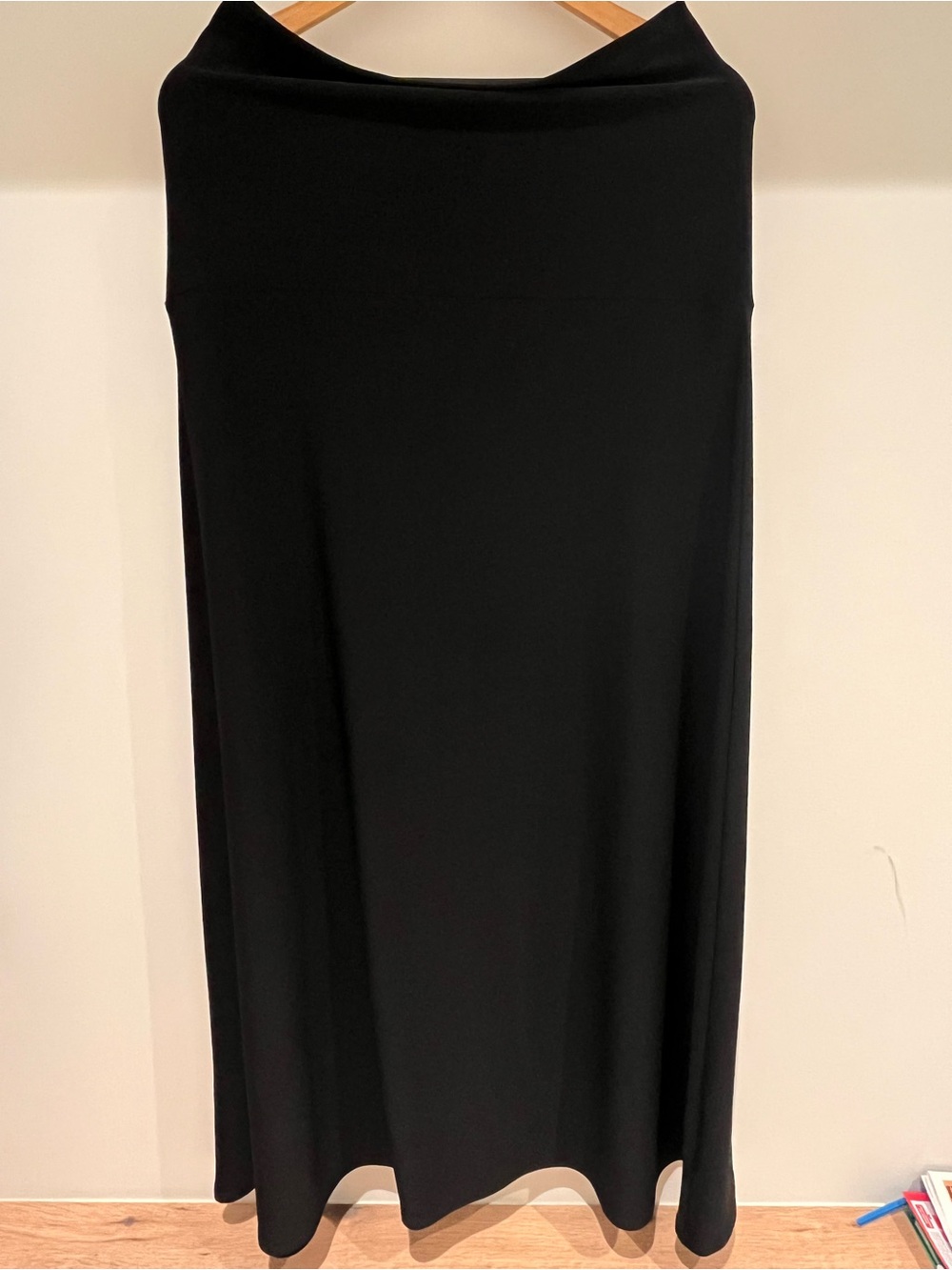 Sympli Black Maxi Skirt - Sleek Straight Silhouette